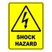 Shock Hazard Warning Safety Sign